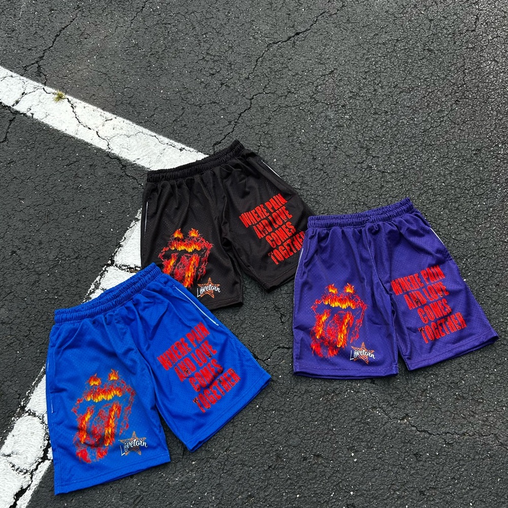 Men's Graphic Shorts - Mauve